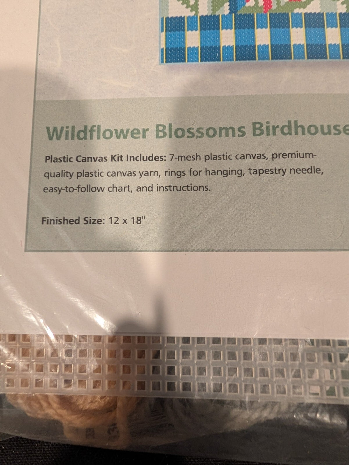 4 Herrschners Birdhouse Porch Flag Plastic Canvas Kits Chickadees Wildflowers