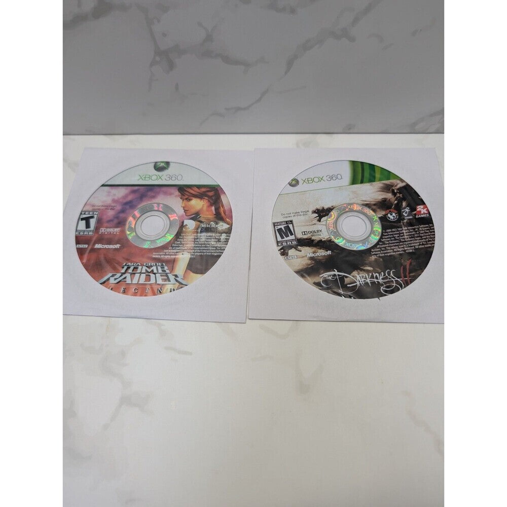 Xbox 360 Game Lot 6 Darksiders Splinter Cell Amalur Tomb Raider Darkness