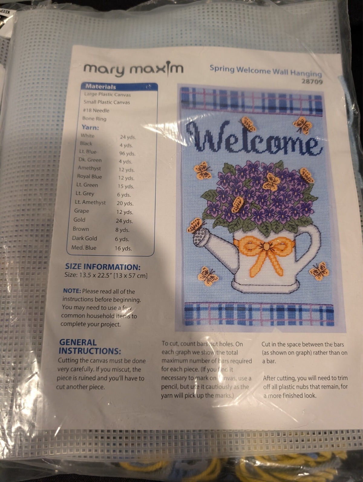 3 Welcome Floral Plastic Canvas Kits Herrschners Mary Maxim Sunflowers Birdhouse