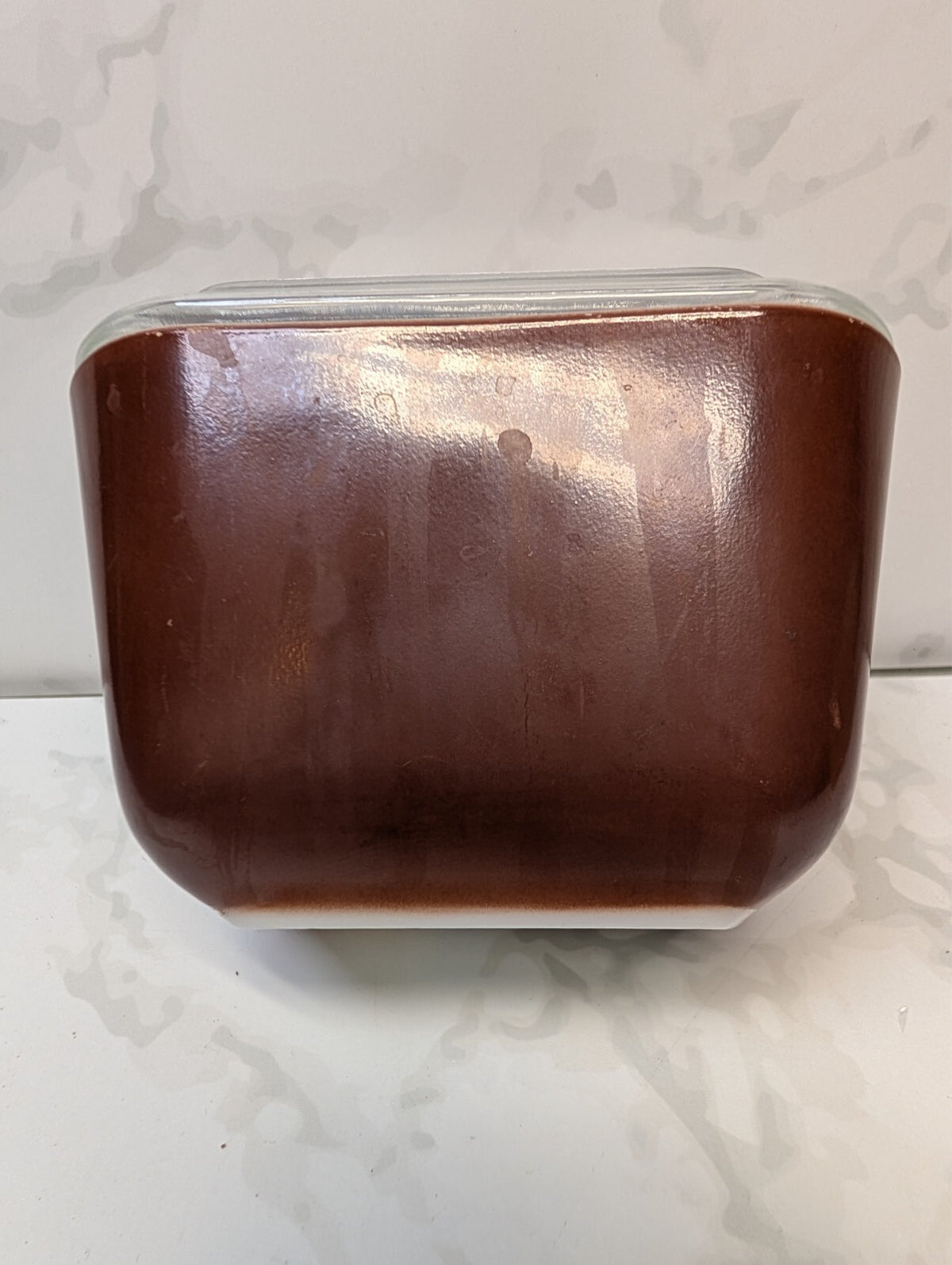 Vintage Pyrex Refrigerator Dishes 501 502 Brown Orange Set of 3 w/Lids USA