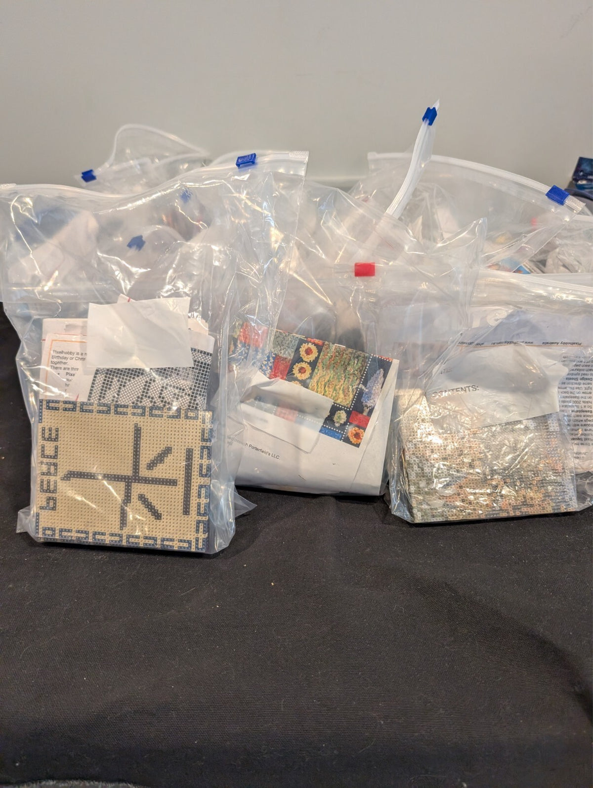PixelHobby Huge Destash Lot Completed & In Progress Baseplates Patterns 50+ Pcs