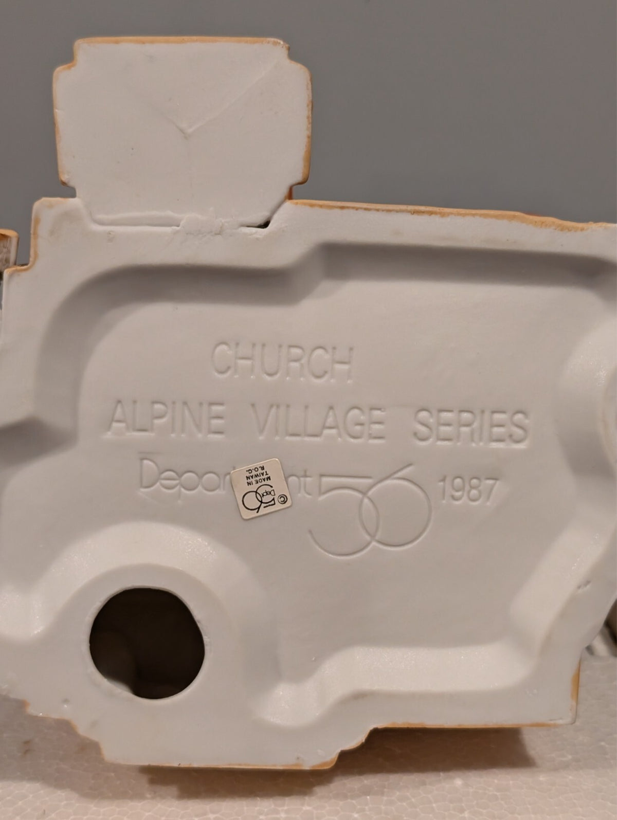 Department 56 Alpine Village Alpine Church 65412 1987 Box Light Retired