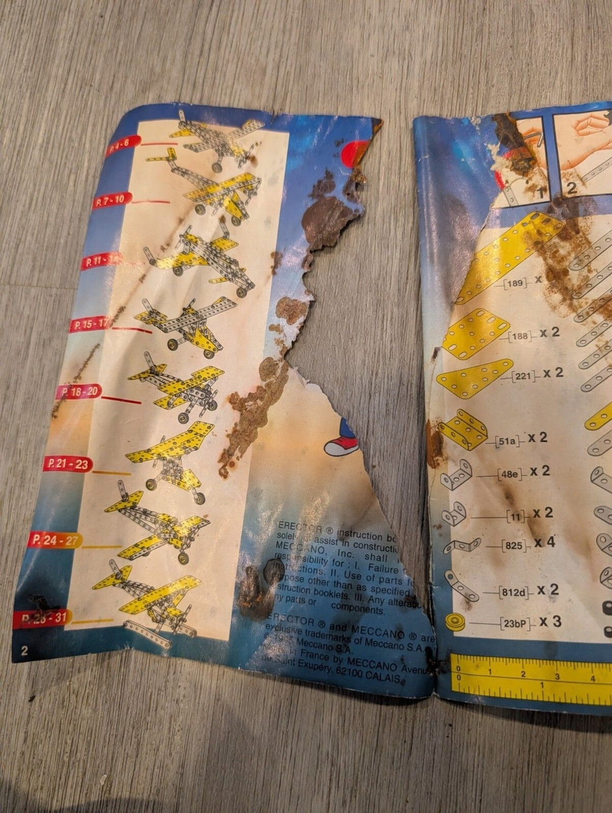 Vintage Meccano Erector Instruction Booklets – Lot of 5 with Bonus Insert
