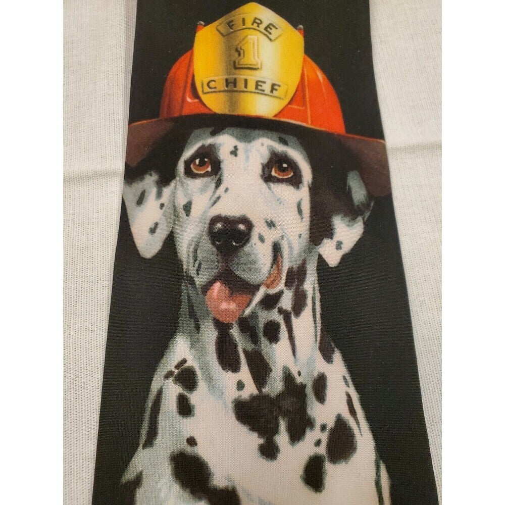 Vintage New w/out Tags 1998 Ralph Marlin Firefighter - 1 Dalmatian Tie