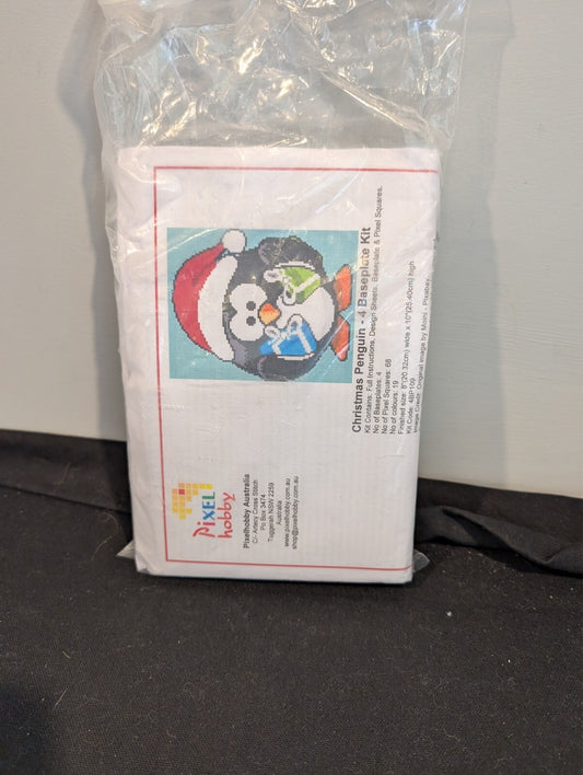 PixelHobby Christmas Penguin 4 Baseplate Mosaic Kit 4BP109 Holiday Sealed (73/80