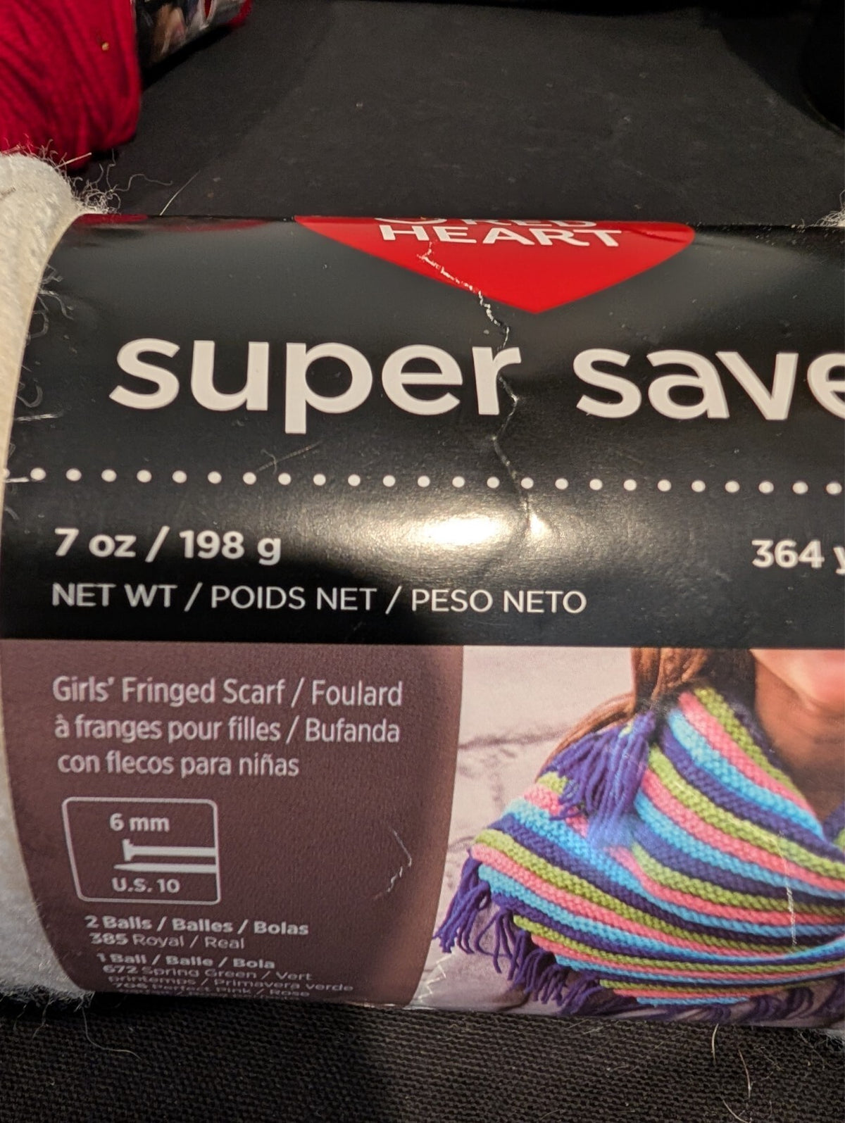 Red Heart Super Saver Yarn Lot 11 Skeins 7 oz 100% Acrylic Assorted Colors