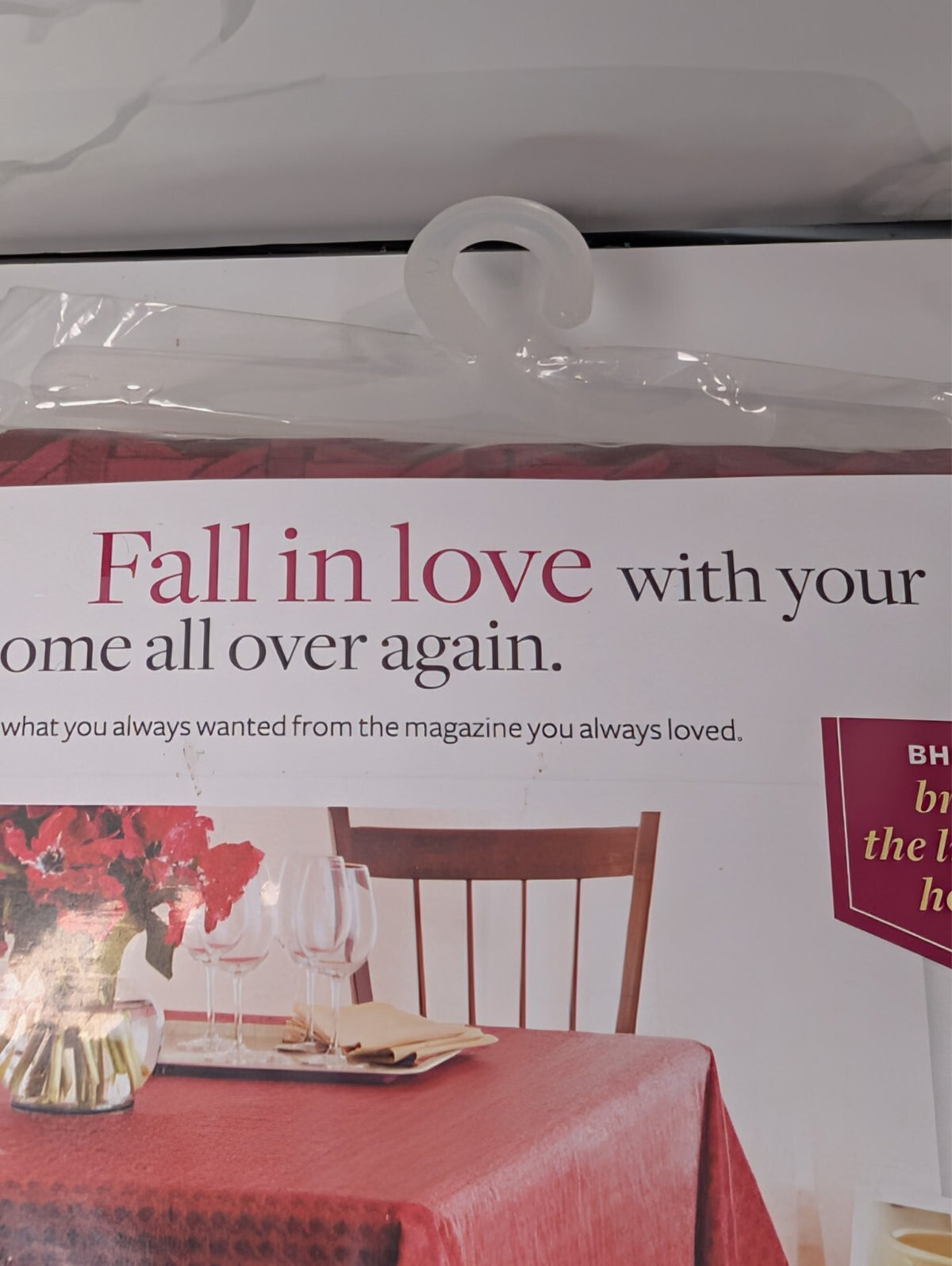 Better Homes & Gardens Classic Caning Mantel Tablecloth 52x70 Red Burgundy NOS