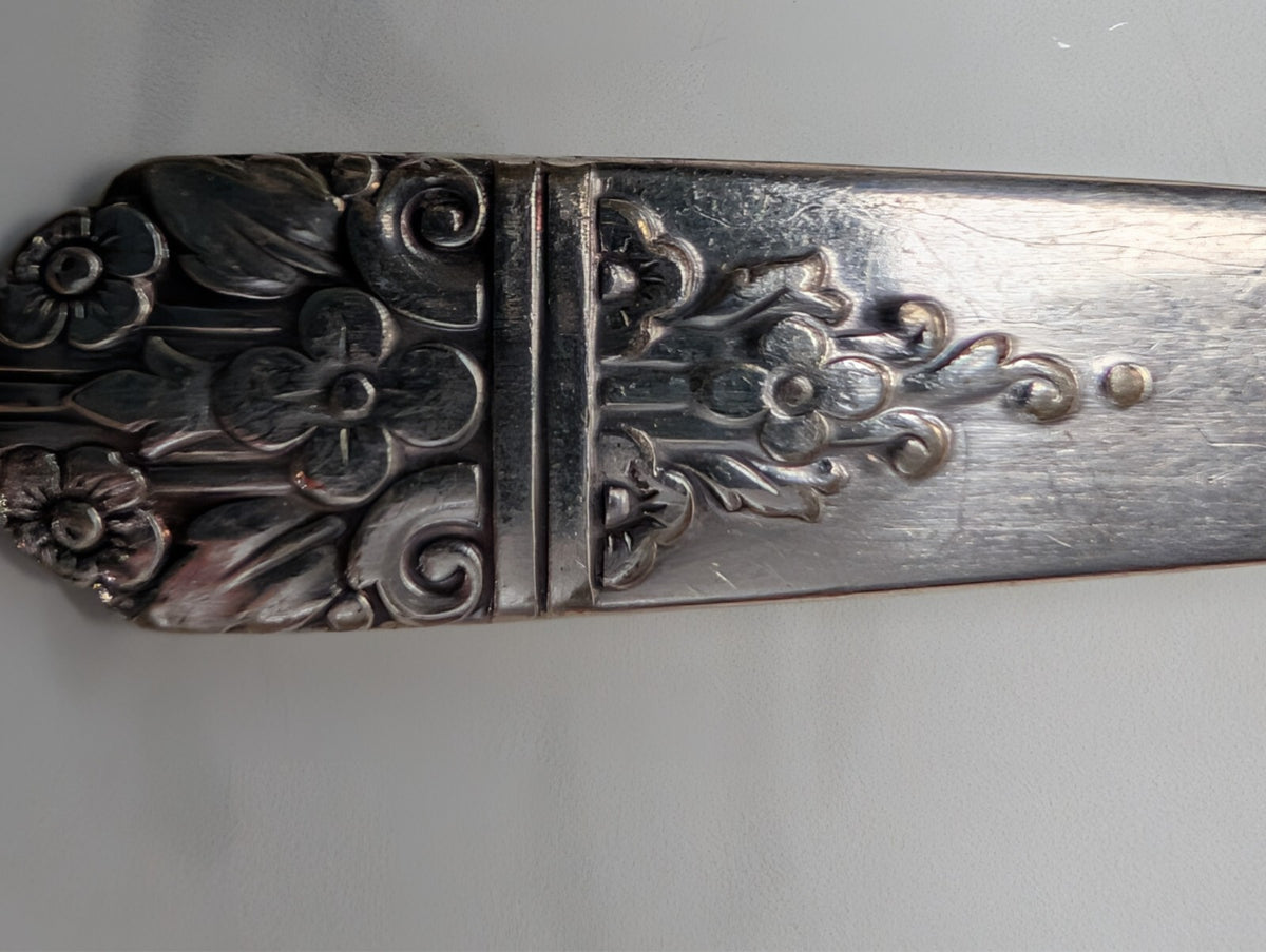 Wm A Rogers Margate 1938 Silverplate Teaspoons Set of 3 + Master Butter Knife