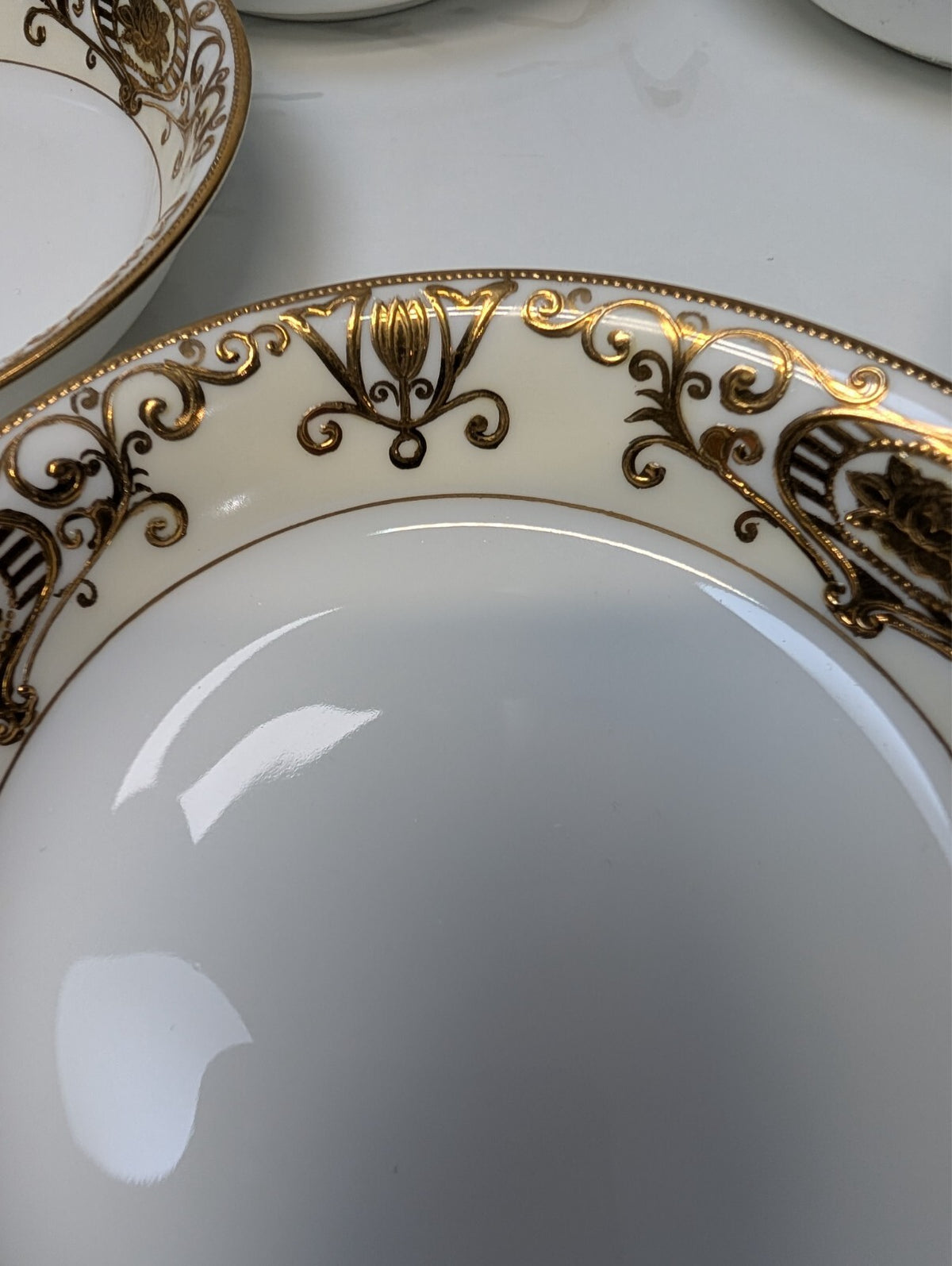 Noritake Christmas Ball No. 175 Fruit Bowls Set of 5 Hand Painted Japan
