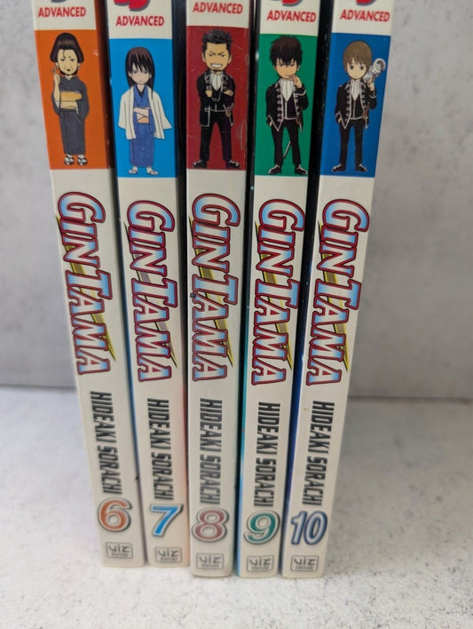 Gin Tama Manga Vols 6–10 Lot — First Printings (Vol 8 Sealed) | Shonen Jump