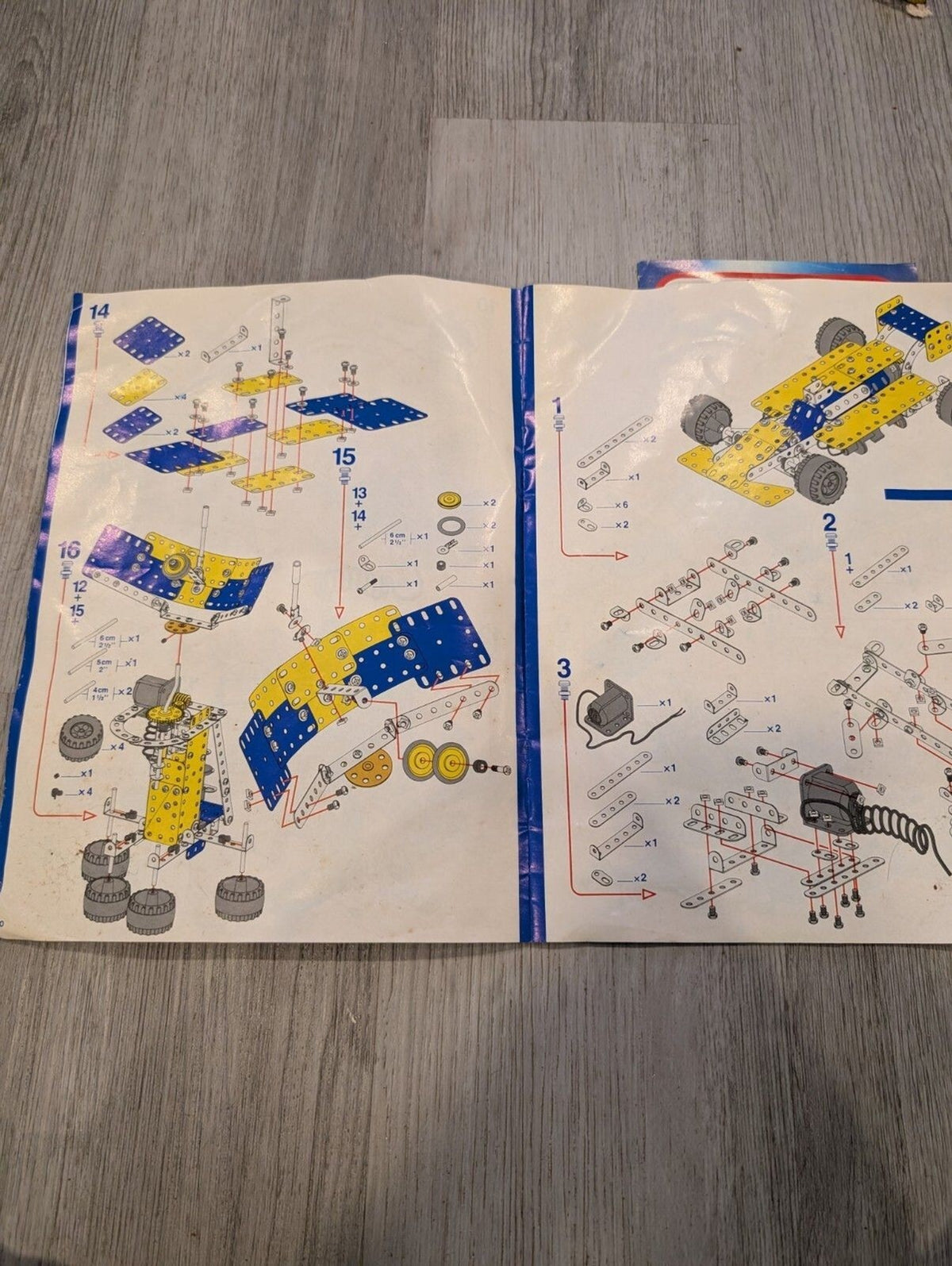 Vintage Meccano Erector Instruction Booklets – Lot of 5 with Bonus Insert