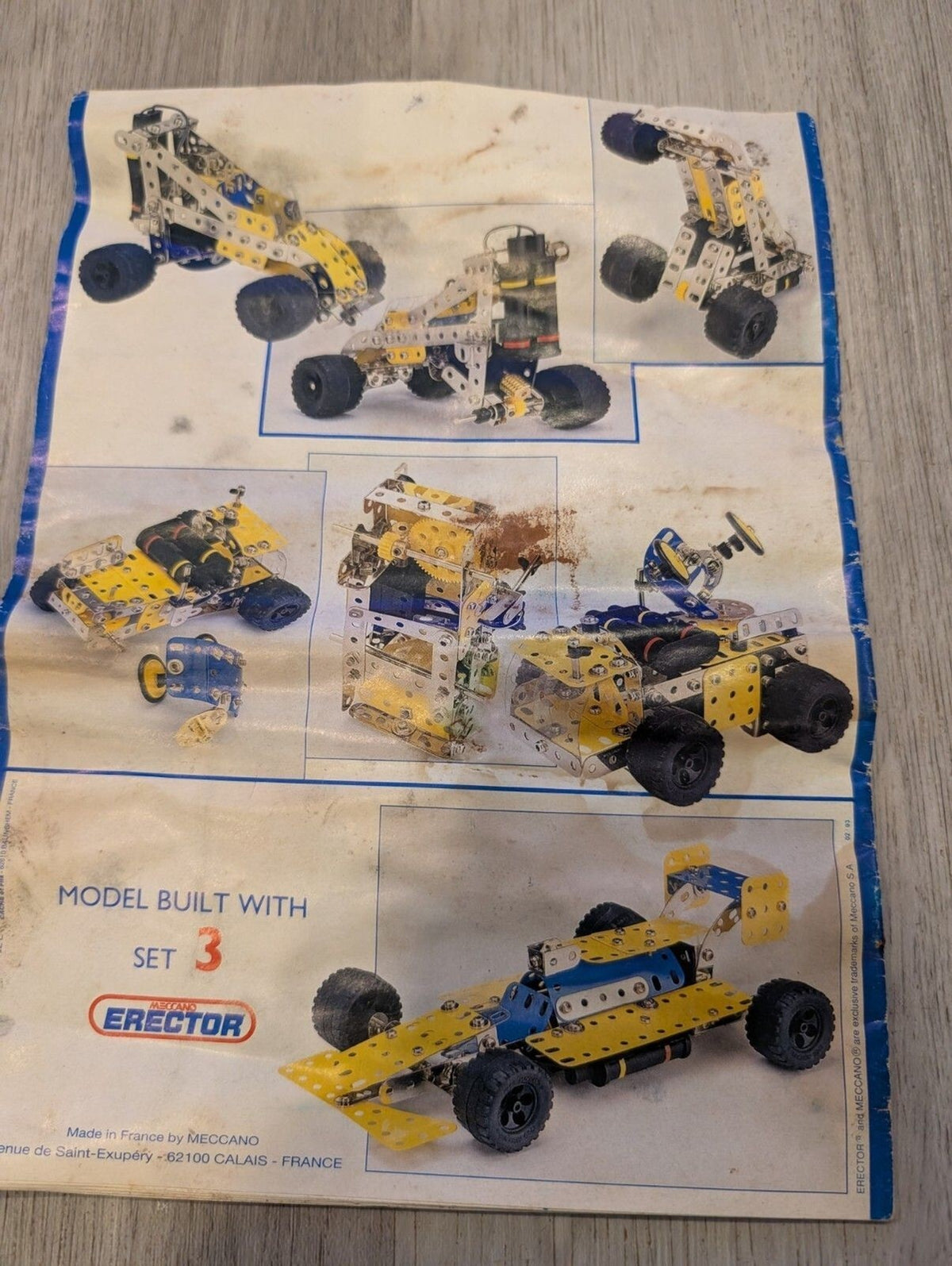 Vintage Meccano Erector Instruction Booklets – Lot of 5 with Bonus Insert