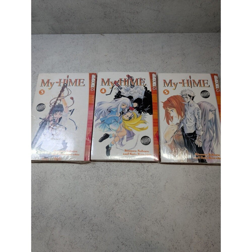 My-HiME Manga Vol 3–5 Sealed Set — Tokyopop English First Printings
