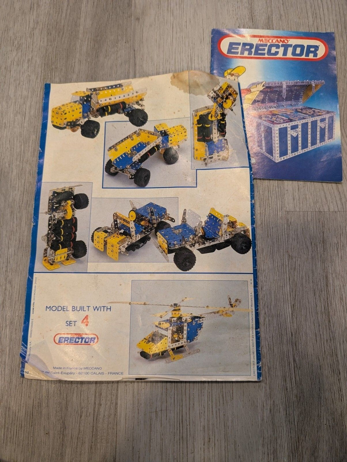 Vintage Meccano Erector Instruction Booklets – Lot of 5 with Bonus Insert