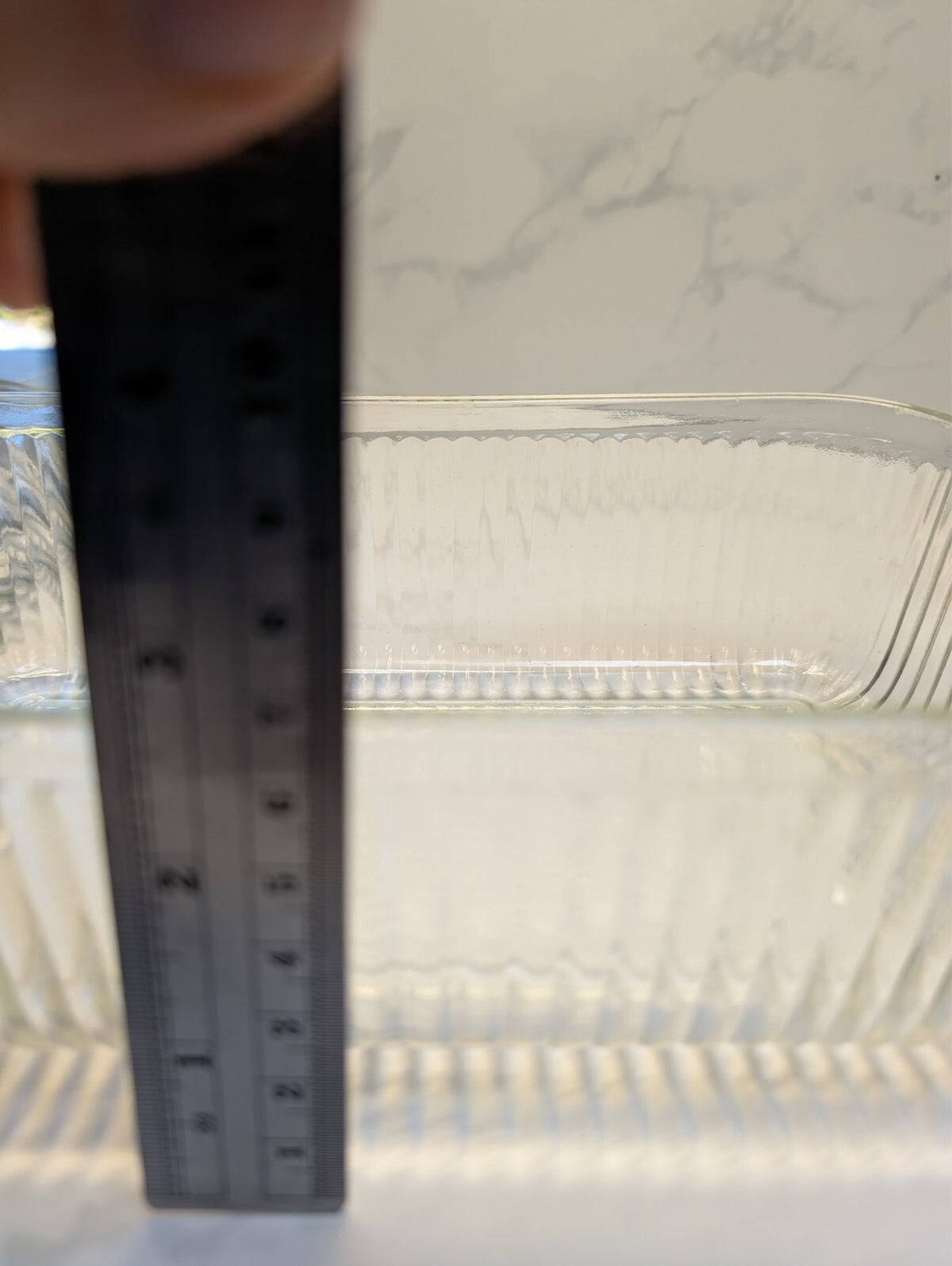 Anchor Hocking Clear Ribbed Refrigerator Dish Set Geometric Lids