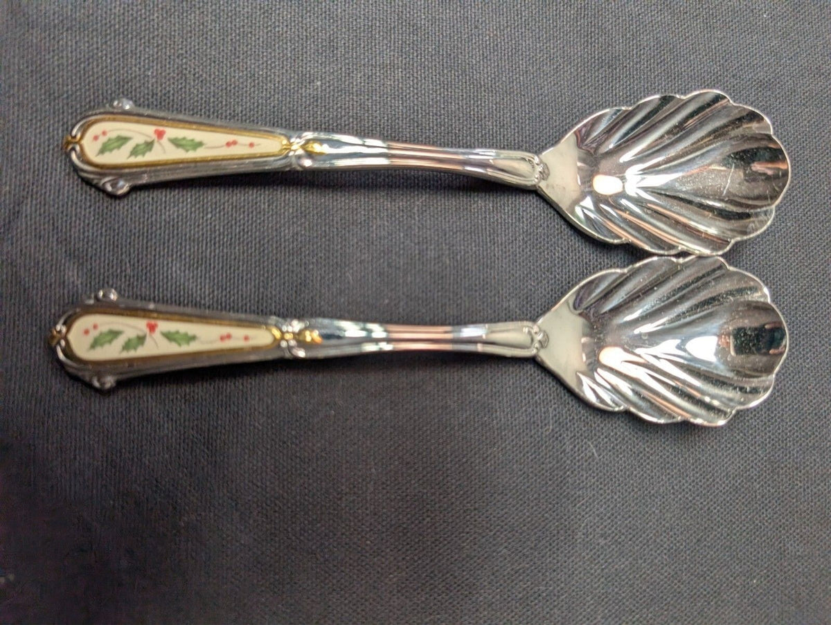 New Vintage LENOX HOLIDAY Kirk Stieff Collection Hostess Flatware Set