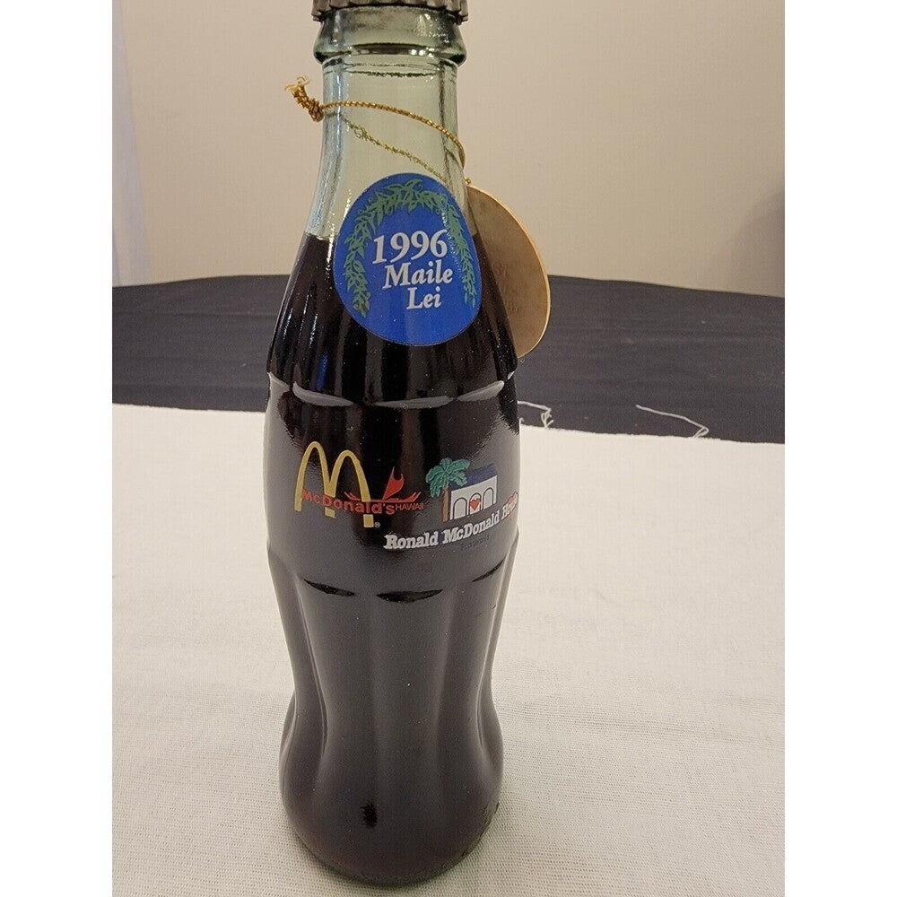 Hawaii Ronald McDonald House Coca Cola Commemorative Bottle 1996 W/Tag #976