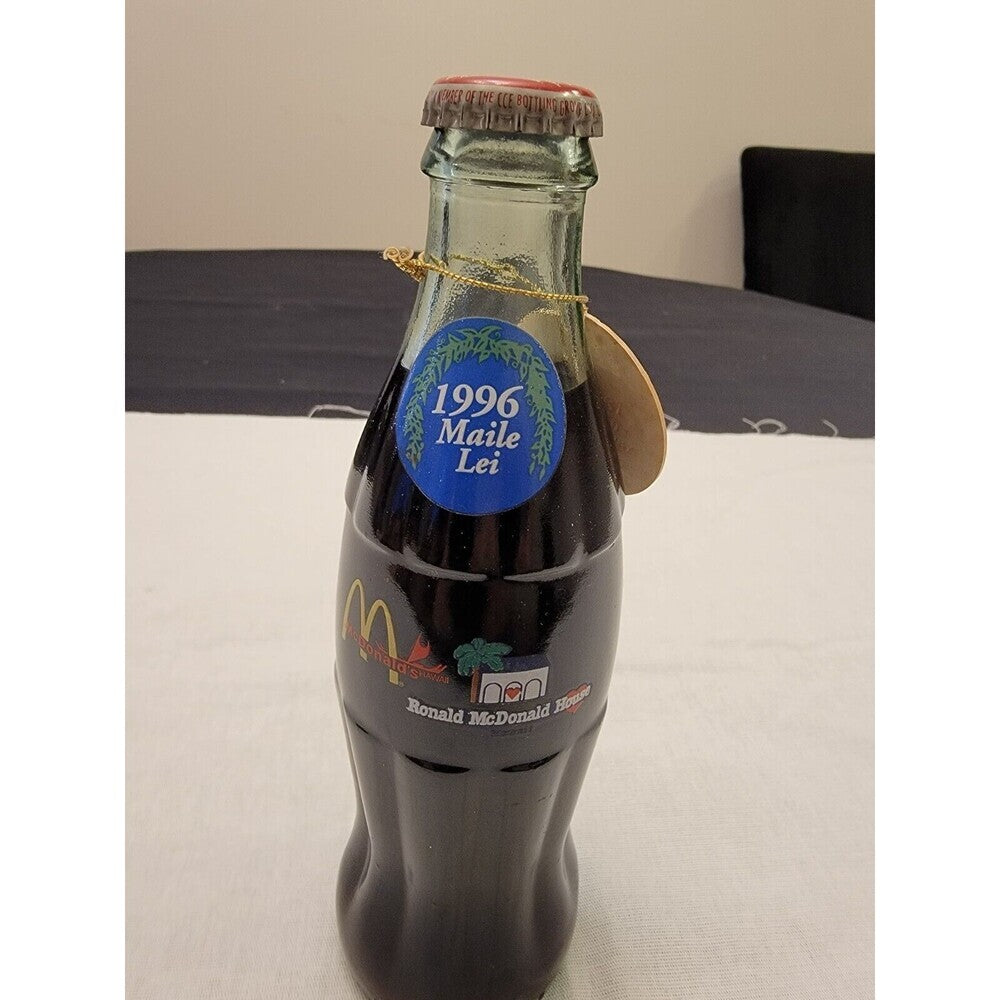 Hawaii Ronald McDonald House Coca Cola Commemorative Bottle 1996 W/Tag #976