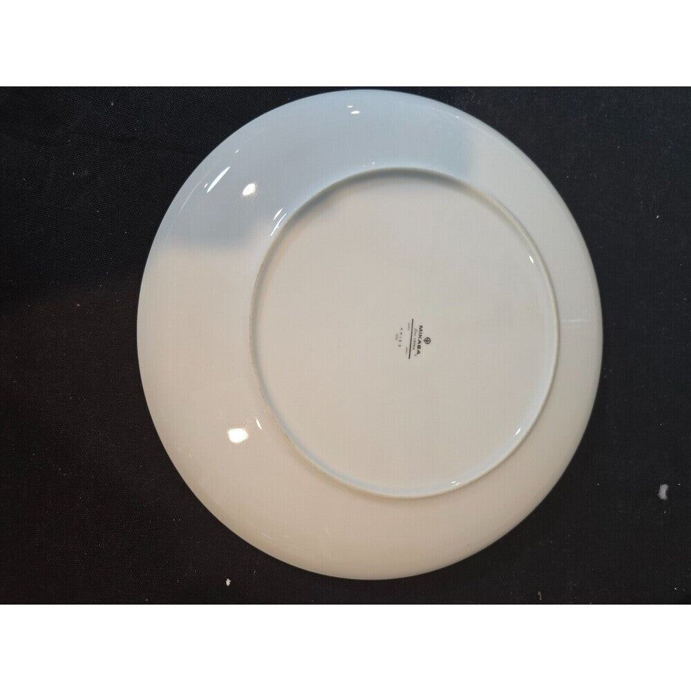 Set of 4  Mikasa Aries 8262 Dinner Plates - Wheat W/Green & Gray Stalk