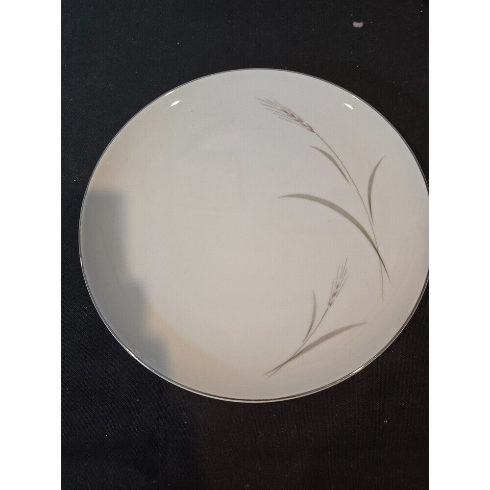 Set of 4  Mikasa Aries 8262 Dinner Plates - Wheat W/Green & Gray Stalk