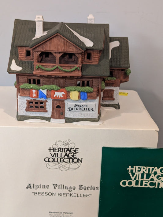 Department 56 Alpine Village Besson Bierkeller 6540-4 Original Box