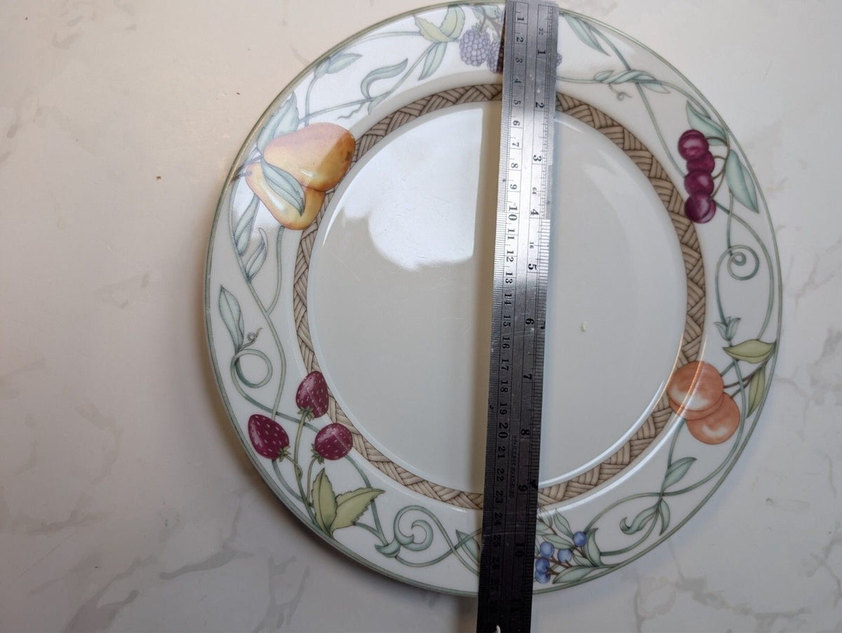 Dansk Umbrian Fruits Set of 4 Dinner Plates 10 7/8 Inch Portugal