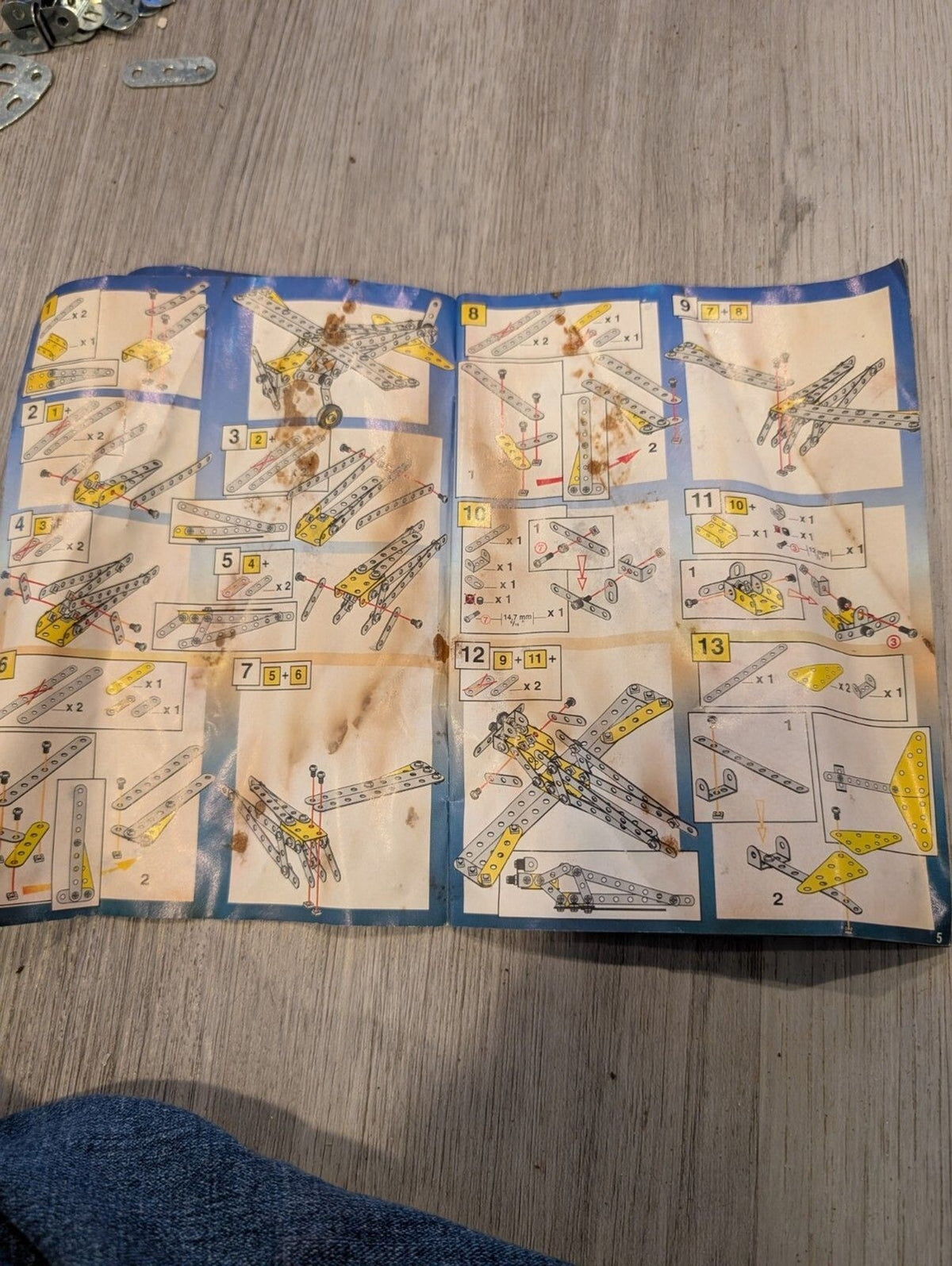 Vintage Meccano Erector Instruction Booklets – Lot of 5 with Bonus Insert