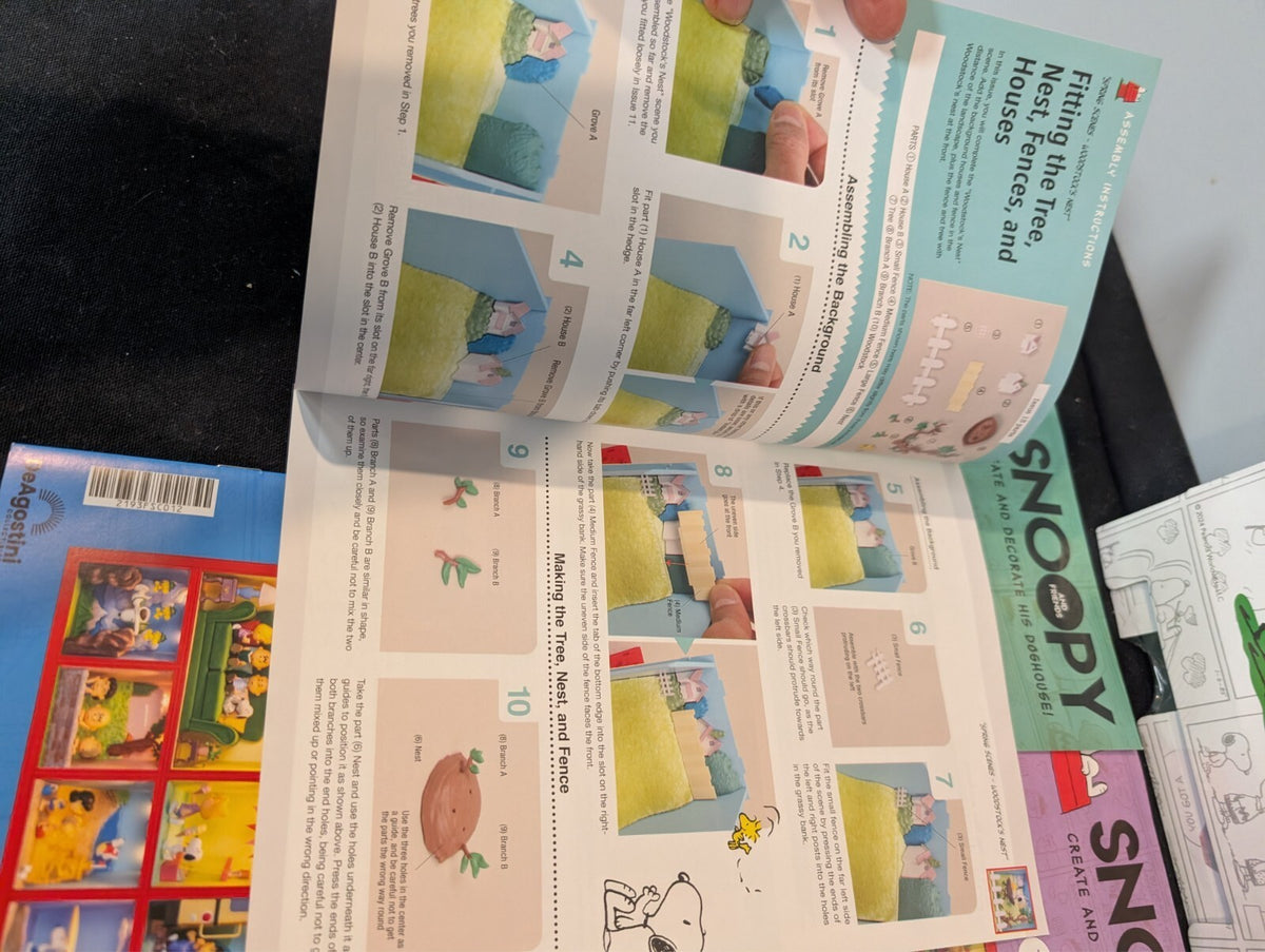 DeAgostini Peanuts Snoopy & Friends Create Doghouse Issues 9-13 19-23 Kit 10-Pac