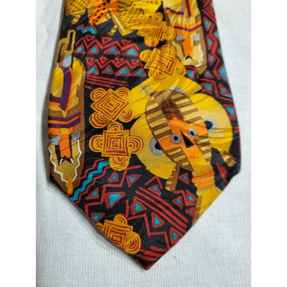 Vintage New w/out Tags 1993 Ralph Marlin Masks Tie