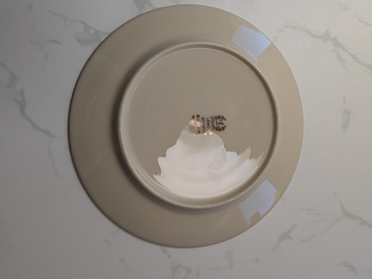 Lenox Hayworth Bread & Butter Plates Set of 4 Ivory Gold Trim 6.5 in USA