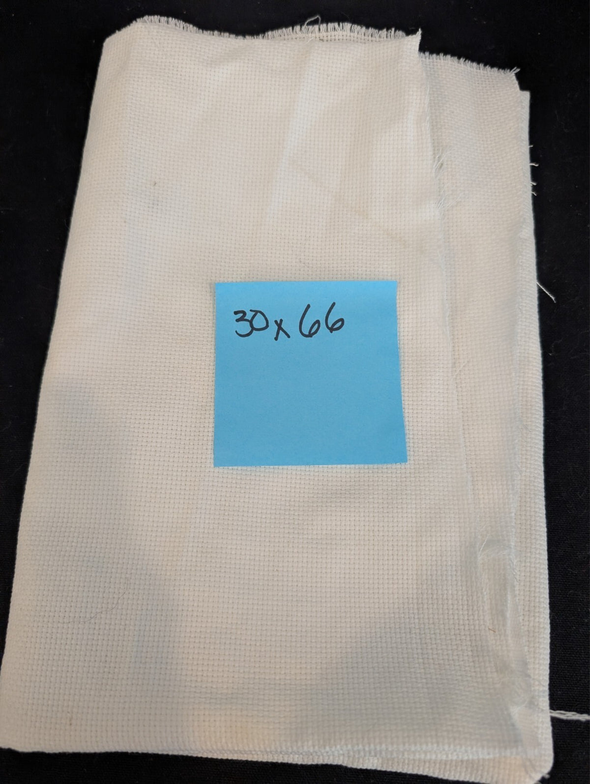 3 Pcs 14 Count Cream Off White Aida Cloth Cross Stitch Fabric Remnants Lot