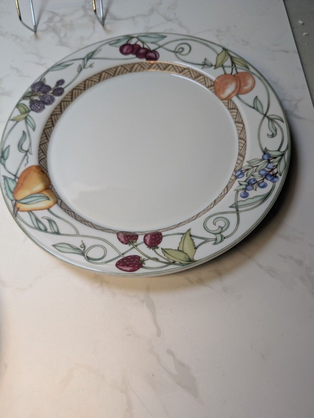 Dansk Umbrian Fruits Set of 4 Dinner Plates 10 7/8 Inch Portugal