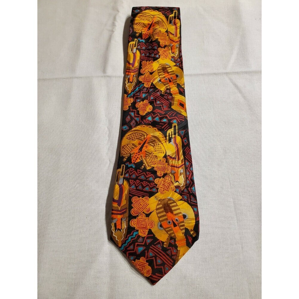 Vintage New w/out Tags 1993 Ralph Marlin Masks Tie