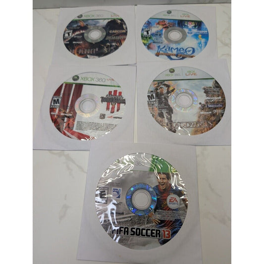 Xbox 360 Game Lot 5 Lost Planet 2 Kameo Unreal Tournament 3 Shadowrun FIFA 13